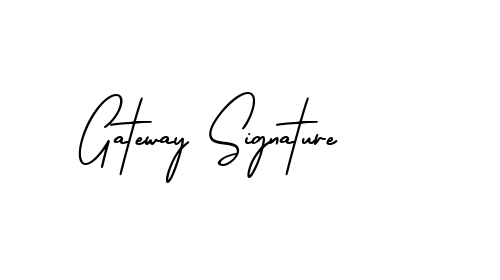 Gateway Signature font