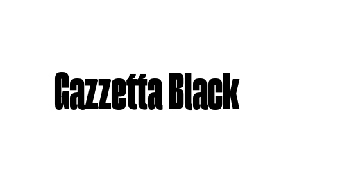 Gazzetta Black font download