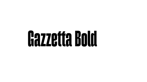 Gazzetta Bold font download
