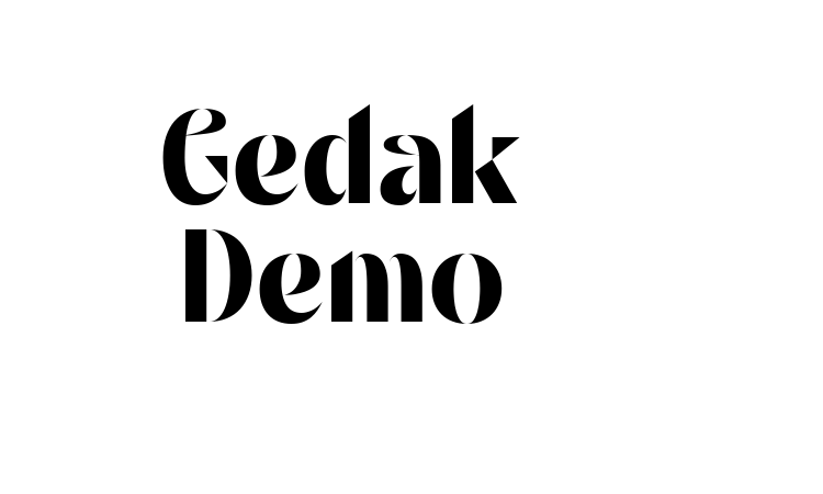 Gedak Demo Font