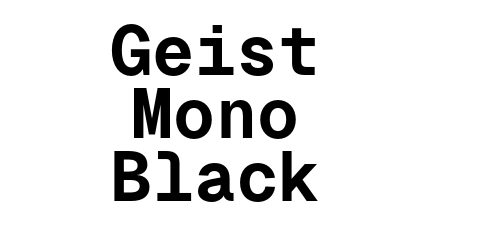 Geist Mono Black
