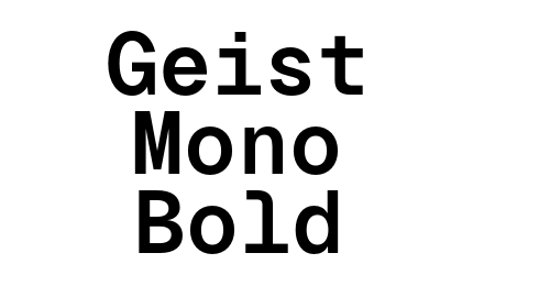 Download Geist Mono Bold font