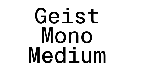 Geist Mono Medium