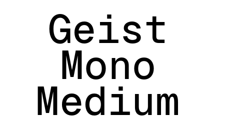 Download Geist Mono Medium font
