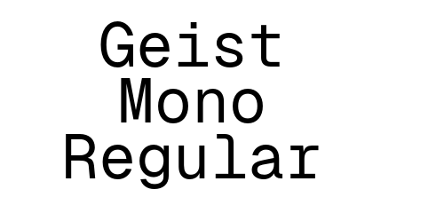 Geist Mono Regular