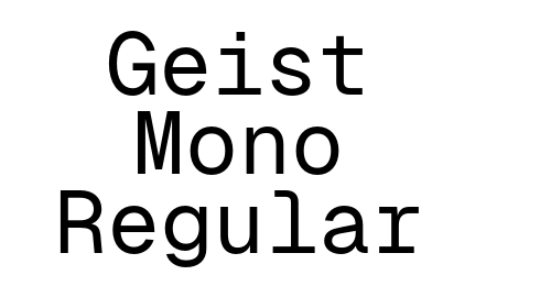 Download Geist Mono Regular font