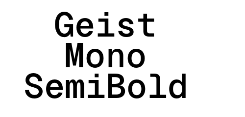 Geist Mono SemiBold