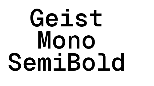 Download Geist Mono SemiBold font