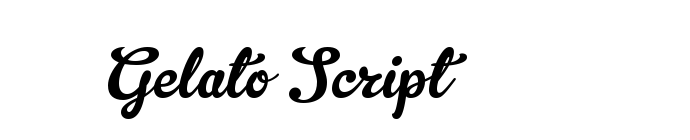 Gelato Script font download