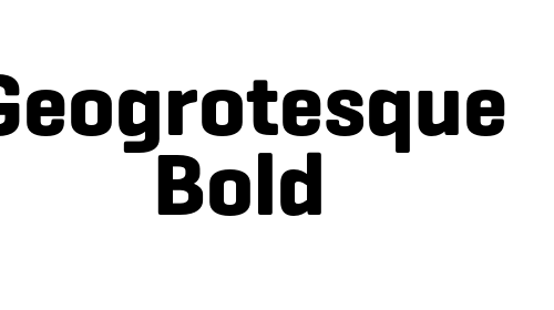 Geogrotesque Bold font download