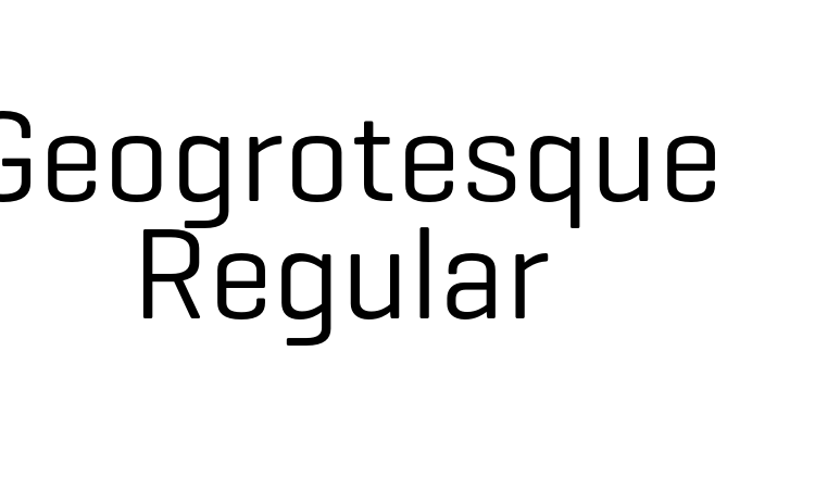Geogrotesque Regular Font