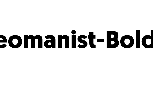 Geomanist-Bold font