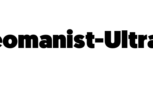 Geomanist-Ultra font