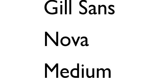 Gill Sans Nova Medium Font Download