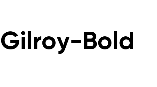 Gilroy-Bold font