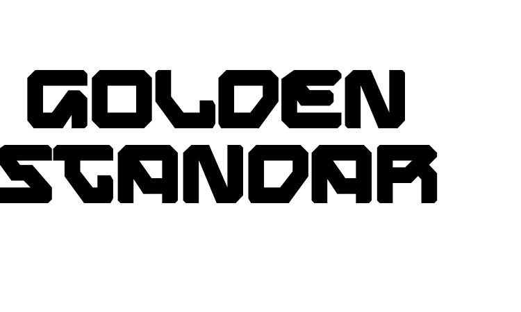 Golden Standar font
