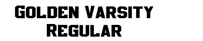 Golden Varsity Regular font download