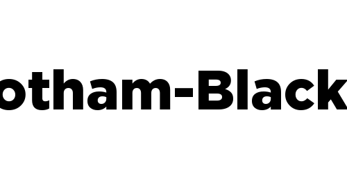 Gotham-Black font download