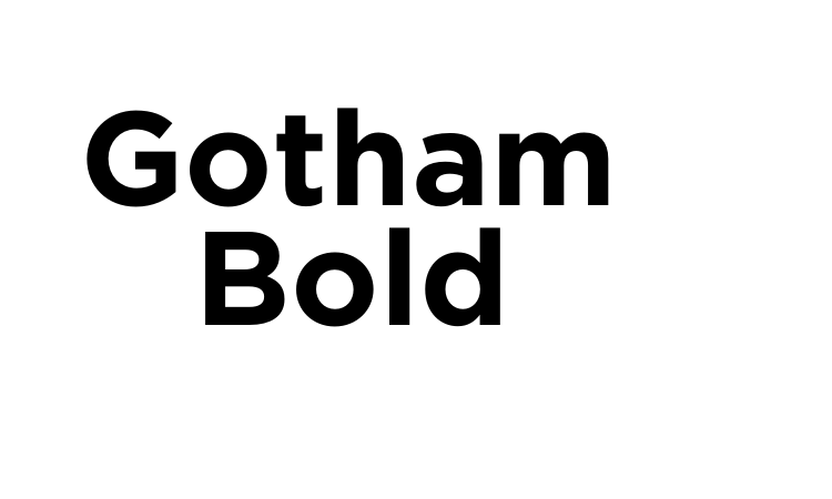 Gotham Bold Font