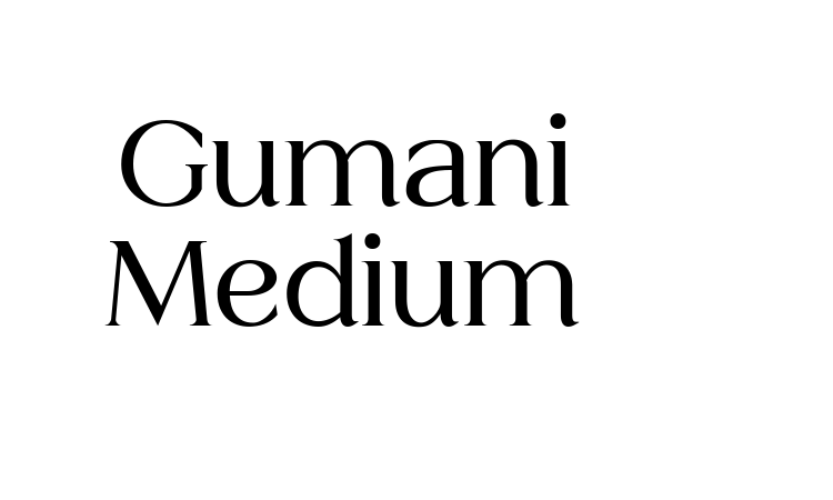 Gumani Medium Font