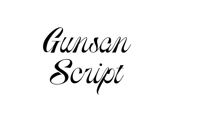 Gunsan Script Font
