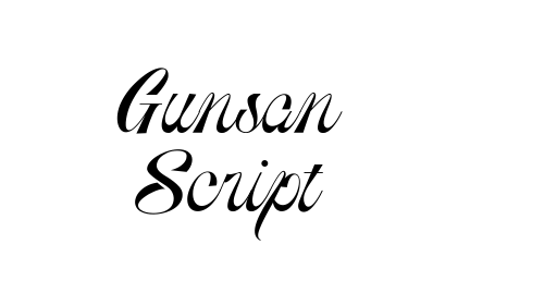 Gunsan Script font