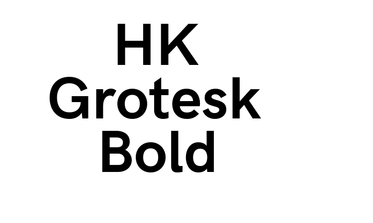 HK Grotesk Bold Font