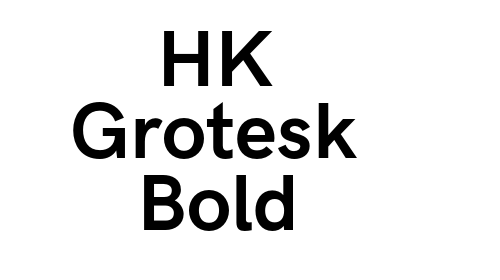 Download HK Grotesk Bold font