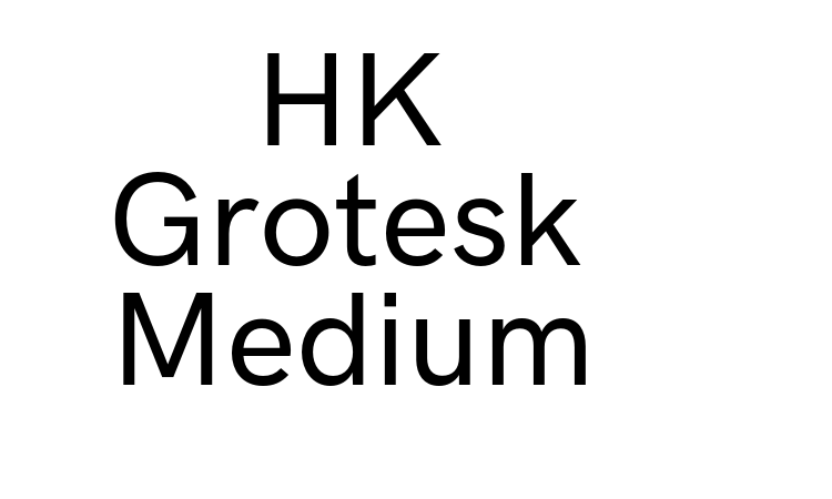 HK Grotesk Medium Font