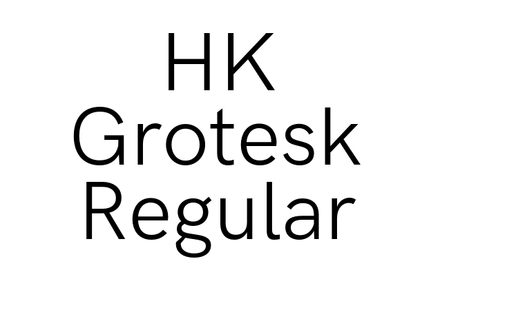 HK Grotesk Regular Font