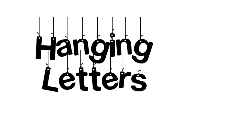 Hanging Letters Font