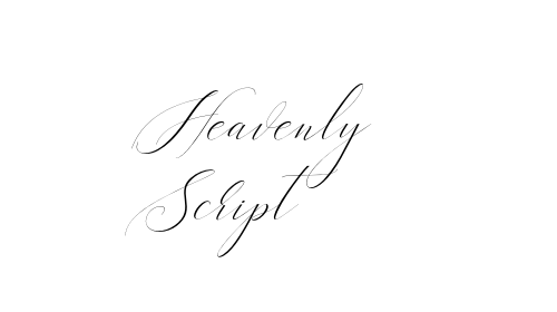 Heavenly Script font