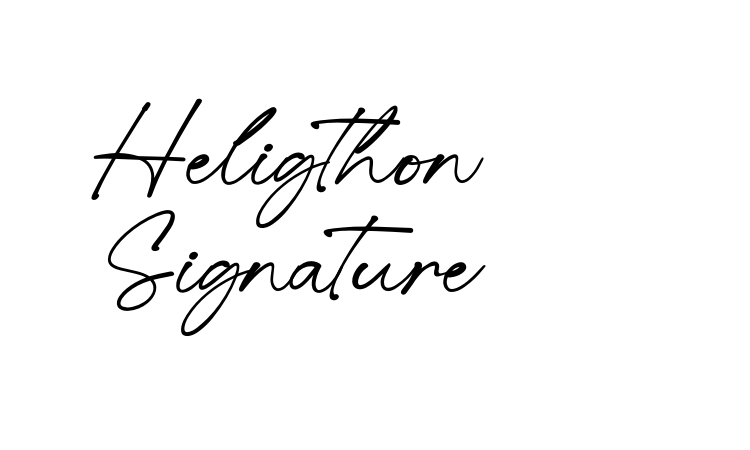 Heligthon Signature Font