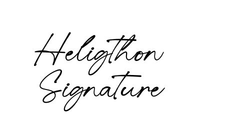 Heligthon Signature font