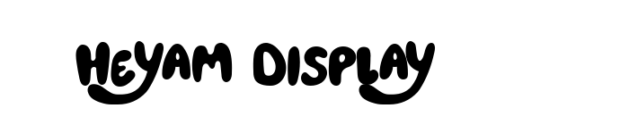 Heyam Display font download