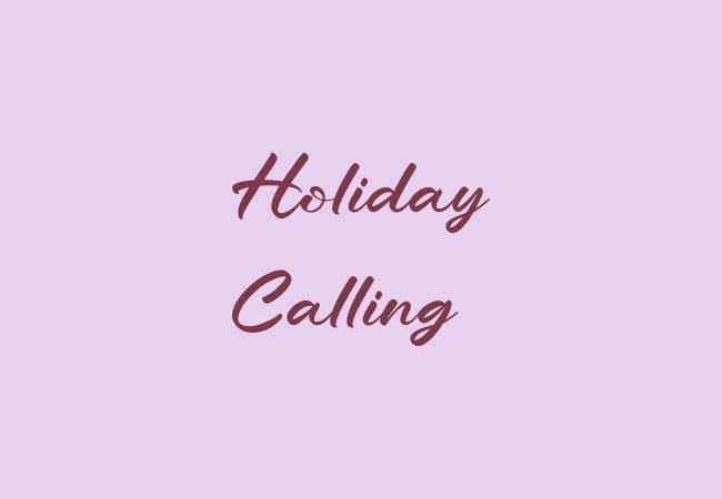 Holiday Calling Font