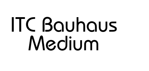 ITC Bauhaus Medium