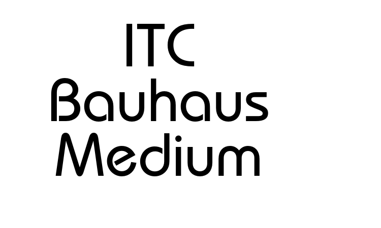 ITC Bauhaus Medium Font