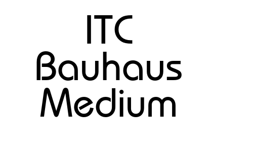 Download ITC Bauhaus Medium font