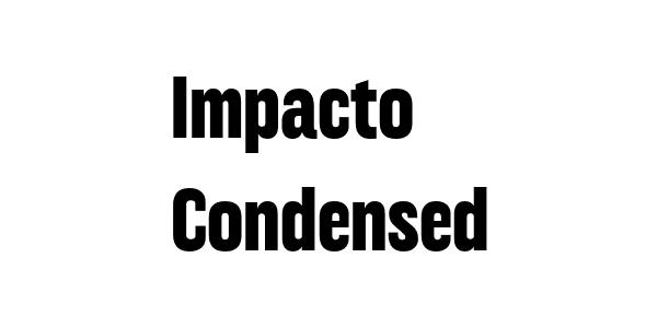 Impacto Condensed Font Download
