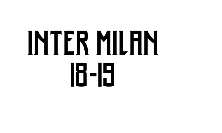 Inter Milan 18-19 font
