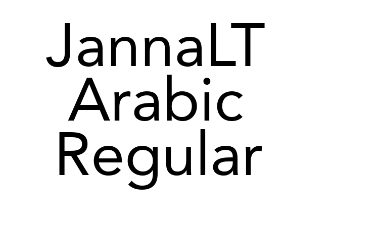 JannaLT Arabic Regular Font