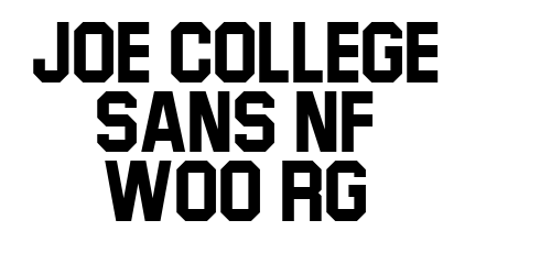 Joe College Sans NF W00 Rg