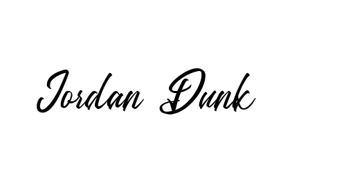 Jordan Dunk font