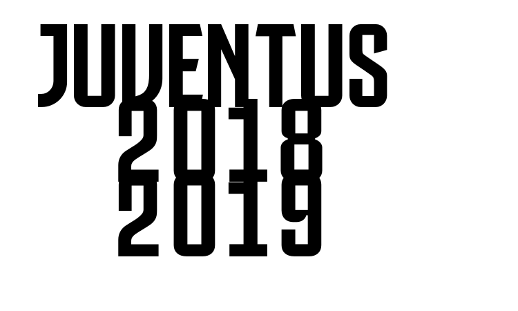 Juventus 2018 2019 font