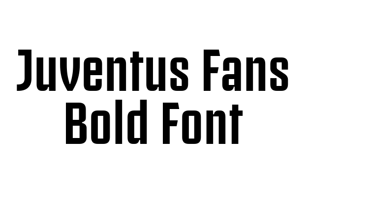 Juventus Fans Bold Font font
