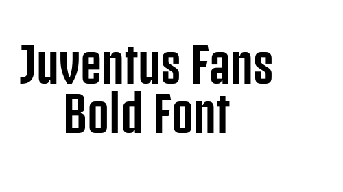 Juventus Fans Bold Font font