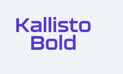 Kallisto Bold Font