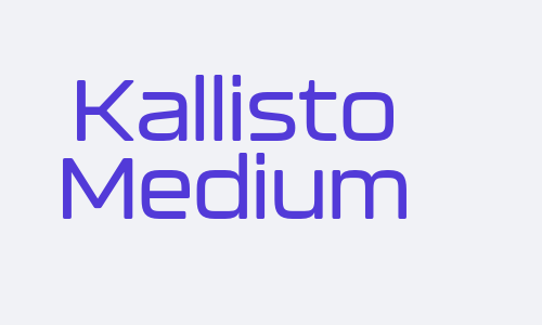 Kallisto Medium Font