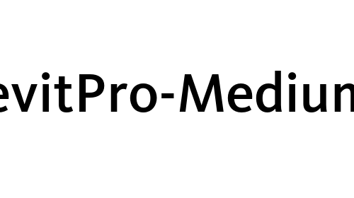 KievitPro-Medium font